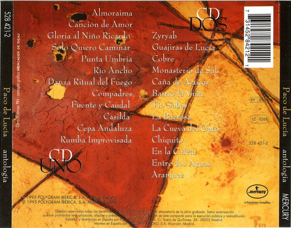 USED 2CD - Paco De Lucía – Antologia Sale