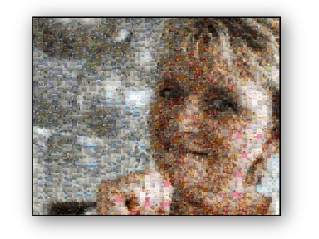 Photo Mosaic Canvasafdruk For Discount