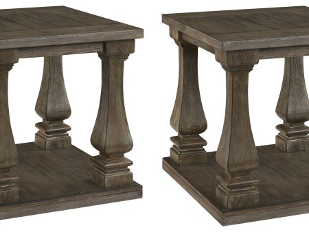 Johnelle 2 End Tables in Gray Discount