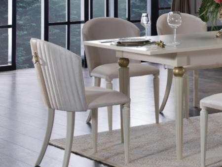 Mistral Opak White Duca Cream Dining Chair Online Sale