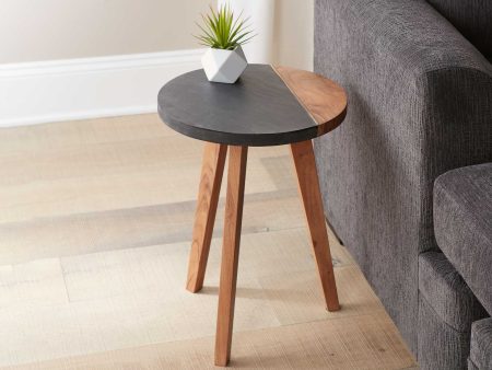 Caspian Round Accent End Table Online Hot Sale