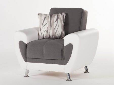 Duru Plato Dark Gray Armchair For Sale