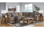 Cannonbrook Nutmeg 3-Piece Sectional with Chaise on Sale