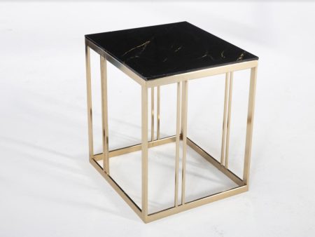 Montego Carlino Marble Gold Side Table Online Sale