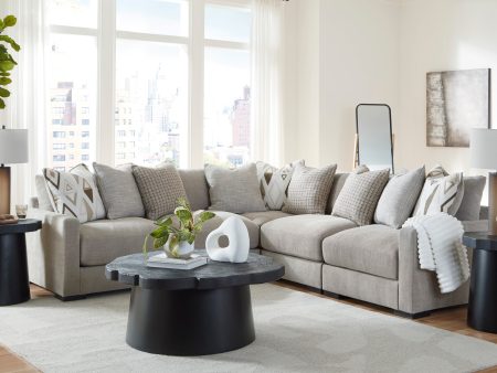 Aslan Court Pebble 5-Piece Sectional For Discount