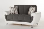 Duru Plato Dark Gray Loveseat Fashion