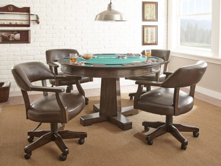 Game Table and Chairs, Ruby, 6-Piece Online now