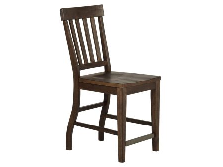 Cayla 24″ Counter Stool, Dark Oak, Set of 2 Online