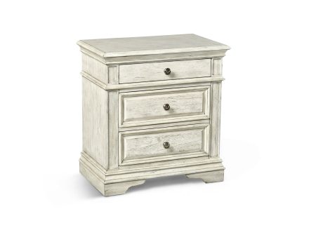 Highland Park Nightstand, Cathedral White Online now