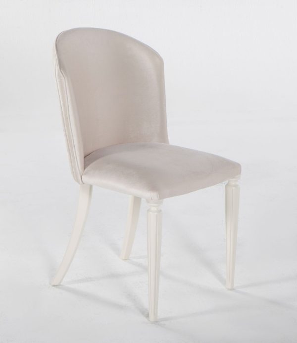 Mistral Opak White Duca Cream Dining Chair Online Sale