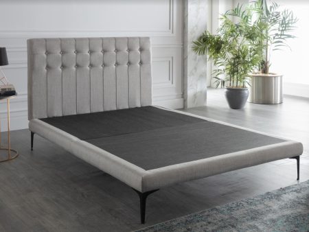 Stratton Bell Basic Light Grey Full Bed Hot on Sale