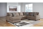 Cannonbrook Nutmeg 3-Piece Sectional with Chaise on Sale