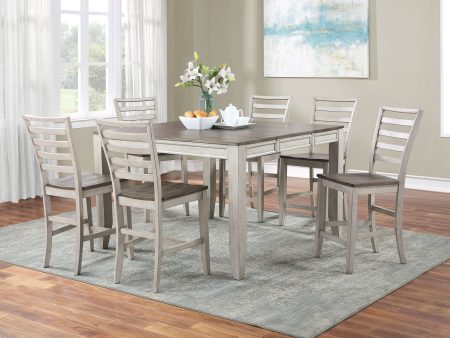 Abacus 5-Piece Counter Dining Set(Counter Table & 4 Counter Chairs) Cheap