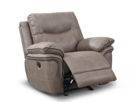 Isabella Manual Glider Recliner, Sand Cheap