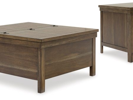 Moriville Coffee Table with 1 End Table in Grayish Brown Online Sale