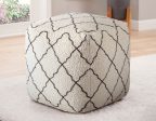 Lattice Handwoven Pouf on Sale