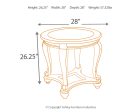 Norcastle 2 End Tables in Dark Brown on Sale