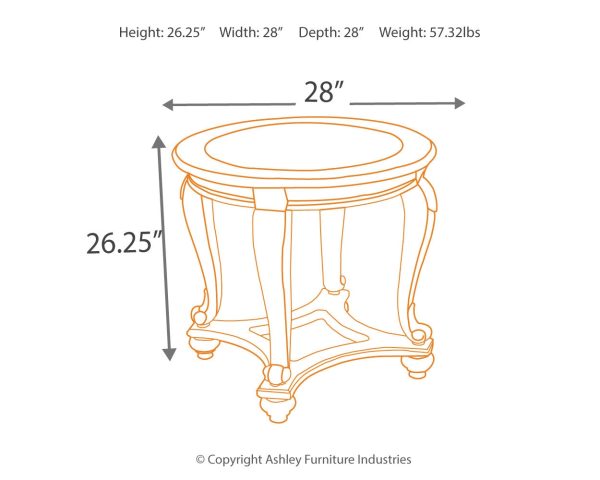 Norcastle 2 End Tables in Dark Brown on Sale