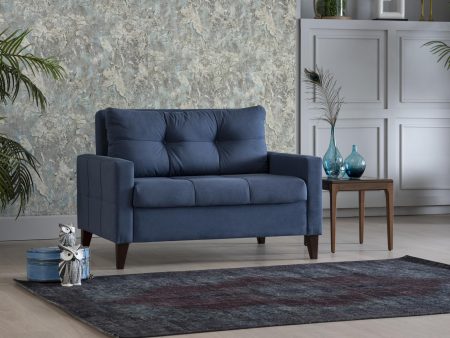 Zigana Indigo Blue Chair and a Half For Cheap