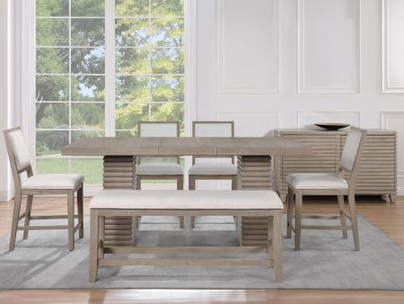 Lily 6-Piece Counter Dining Set For Sale