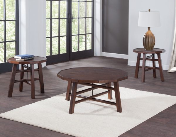 Paisley Cocktail Table, Brown Online Sale