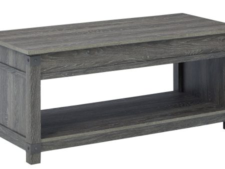 Freedan Coffee Table with 2 End Tables in Grayish Brown For Sale