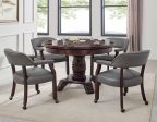 Tournament Game Table and Chairs, 6-Piece, Gray(Table & 4 Chairs) Online