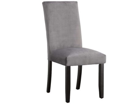 Napoli Side Chair, Gray Velvet Online Hot Sale