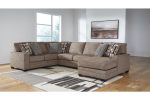 Cannonbrook Nutmeg 3-Piece Sectional with Chaise Hot on Sale