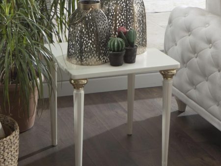 Mistral Opak White Side Table Discount