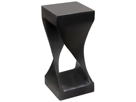 Solana Solid Wood Accent Table, Black Finish Online now