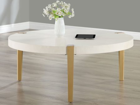 Gracie Coffee Table, White Hot on Sale