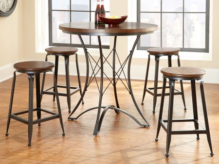 Adele 5-Piece Counter Dining Set(Table & 4 Stools) Online Hot Sale