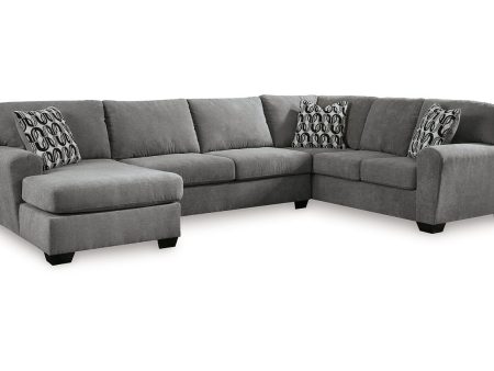 Birkdale Court Gray 3-Piece Sectional with Chaise on Sale