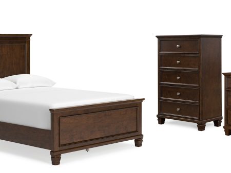 Danabrin Full Panel Bed with Mirrored Dresser, Chest and Nightstand in Brown Online