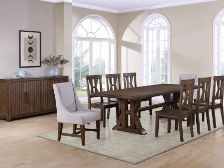 Auburn 7-Piece Dining Set(Table, 2 Arm Chairs, 4 Side Chairs) For Cheap