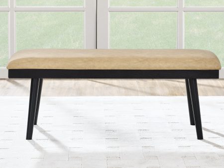 Vida 49″ Sand Vegan Leather Dining Bench Fashion