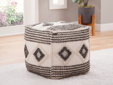 Dalia Handwoven Pouf For Sale