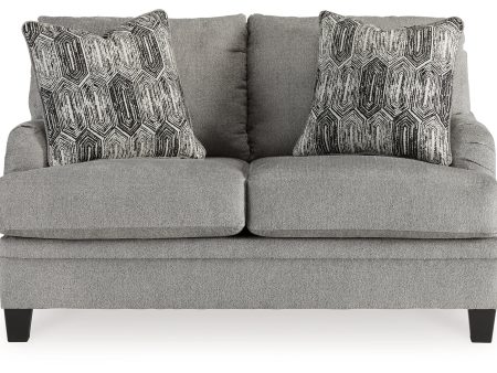 Davinca Charcoal Loveseat on Sale