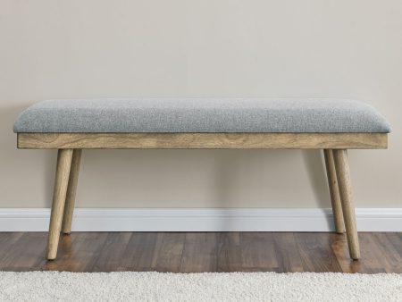 Vida Gray Dining Bench For Cheap