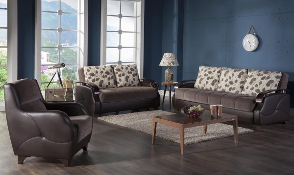 Costa Armoni Brown Loveseat Online Hot Sale