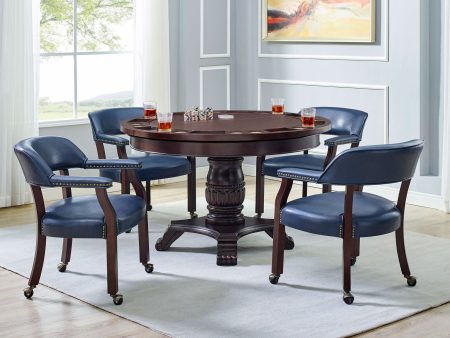 Game Table and Chairs, Tournament, 6-Piece, Navy Supply