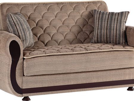 Argos Zilkade Light Brown Loveseat For Cheap