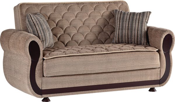 Argos Zilkade Light Brown Loveseat For Cheap