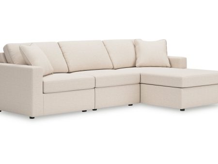 Modmax Oyster 3-Piece Sectional with Chaise Discount