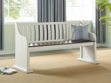 Joanna Bench with Back on Sale