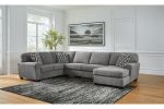 Birkdale Court Gray 3-Piece Sectional with Chaise For Sale