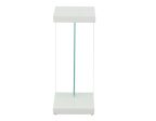 Elaina Chair Side End Table, Glossy White Online