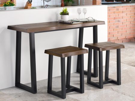 Jennings 3-Piece Counter Dining Set(Bar & 2 Counter Stools) Online Sale