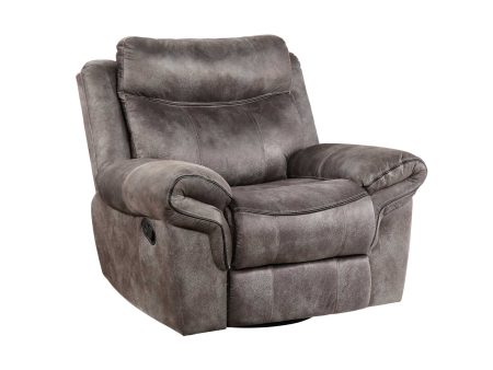 Nashville Swivel Glider Recliner, Grey Online now